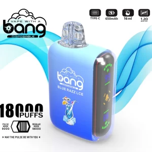 Bang Box Vape Rocket 18000 Puffs LED Display Screen 0% 2% 3% 5% Low Strength Bulk Buy Disposable Vapes Wholesale