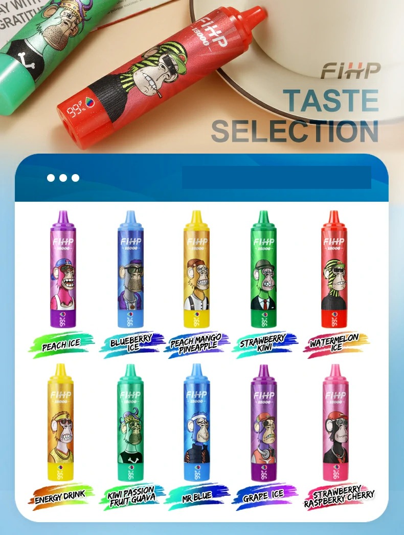 FIHP 15000 Puffs 2% 5% Vape Pen Ricaricabile a Bassa Resistenza Acquisto in Massa Sfuso Vendita all'Ingrosso