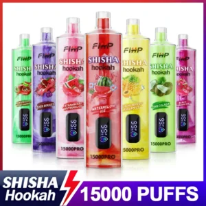 FIHP Shisha Hookah 15000 Pro Puffs 6mg Low Strength Rechargeable Bulk Buy Disposable Vapes Pen Wholesale
