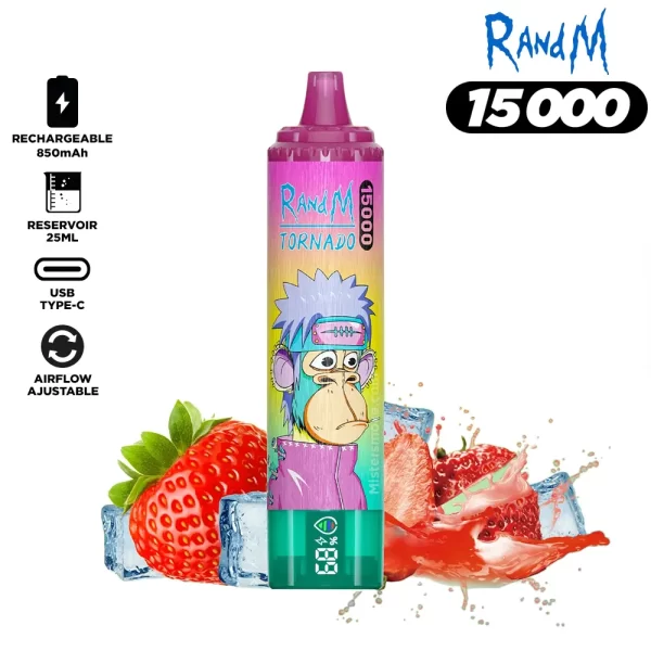RandM Tornado 15000 Puffs 16 - RandM Tornado 15000 Puffs Bulk Buy Rechargeable Disposable Vape Wholesale