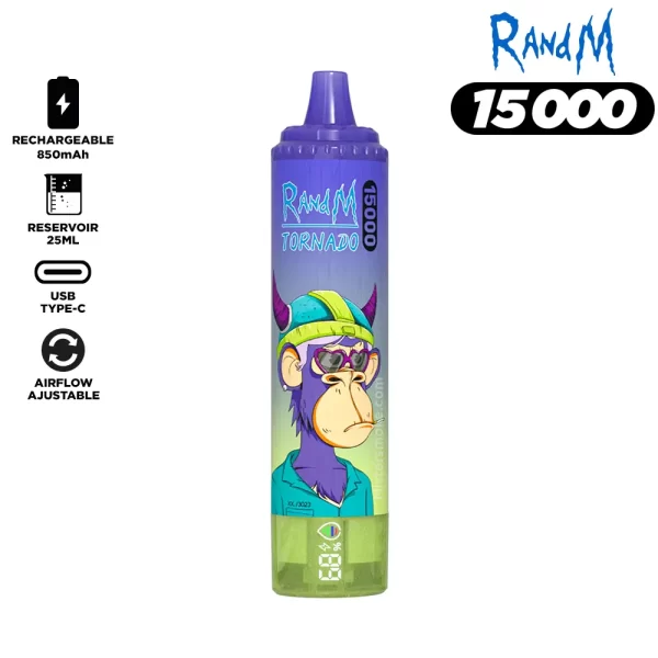RandM Tornado 15000 Puffs Bulk Buy Rechargeable Disposable Vape Wholesale - Elf Vaping RandM Tornado 15000 Puffs Bulk Buy Rechargeable Disposable Vape Wholesale - Elf Vaping
