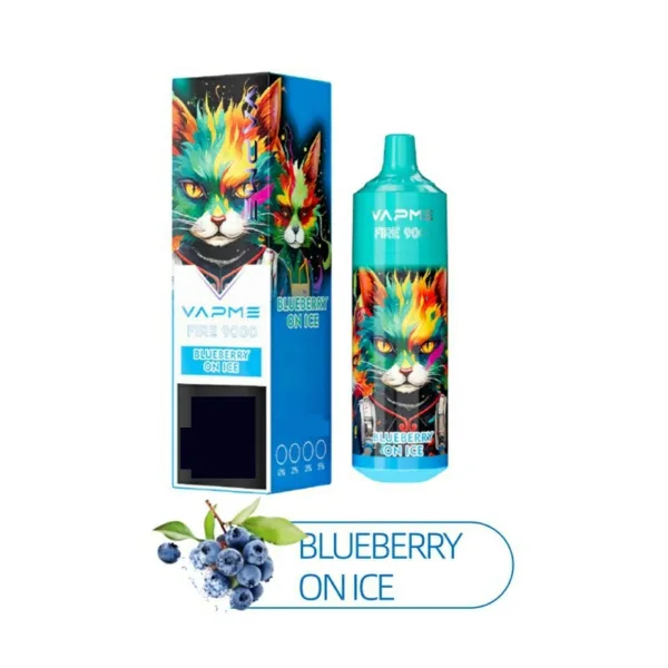Vapme Fire 9000 Puffs Eldobható Vape Nagykereskedelem Blueberry On Ice - VAPME FIRE 9000 Puffs Újratölthető Nagykereskedelmi Vásárlás Eldobható Vape Nagykereskedelem