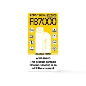 ZGAR FOGGY BOX 7000 Puffs 2% Força Recarregável Vapes Descartáveis a Granel Fornecedor Atacado