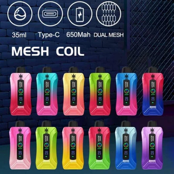 Bang Beach 20000 Puffs 0% 2% 3% 5% Matala Vahvuus Ladattava Irtonainen Osto Hävytettävät Vape Kynät Tukku