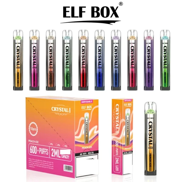 Scatola ELF BAR CRYSTAL 600 Puffs 15 - Scatola ELF BAR CRYSTAL 600 Puffs 0% 2% 5% Forza Bassa Ricaricabile Acquisto in Massa Vape Pen Monouso all'ingrosso