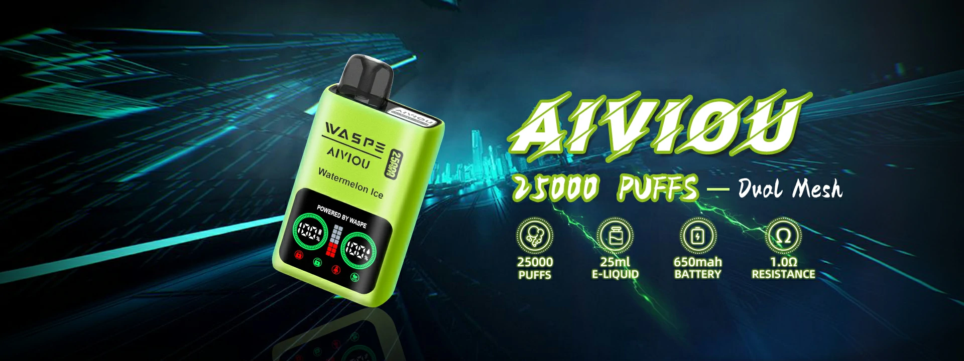 WASPE 25000 PUFFS Dual Mesh Box 0% 2% 3% 5% Putere Scăzută Reîncărcabilă Cumpărare în Vrac Vape Pen De Unică Folosință Angro