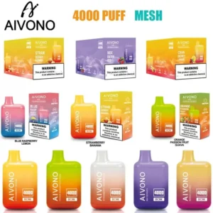 AIVONO AIM BOXX 4000 Puffs 0% 2% 5%  Low Strength Bulk Buy Rechargeable Disposable Vapes Pen Wholesale