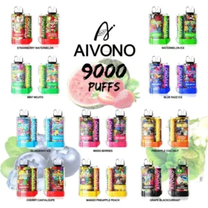 AIVONO AIM-XXL 9000 Puffs 0% 2% 3% 5% Low Strength Bulk Buy Rechargeable Disposable Vapes Pen Wholesale