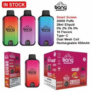 BANG 20000 Puffs Dual Mesh Bulk Aankoop Oplaadbare Wegwerp Vapes Groothandel