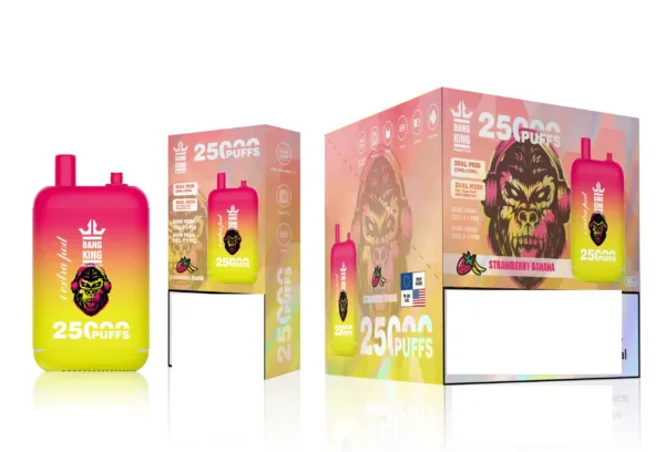 Bang King 25000 Puffs 5 scalato - Bang King 25000 Puffs Doppio Pod 0% 2% 3% 5% Acquisto in massa a bassa resistenza Penne vaporizzatori usa e getta ricaricabili all'ingrosso