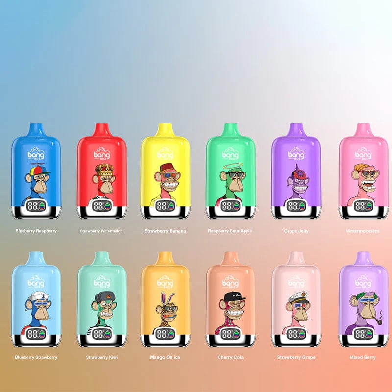 Bang Box Vape 15000 Puffs 0% 2% 3% 5% Nikotin Genopladelig Bulk Køb Engangs Vape Engros - GleeVape