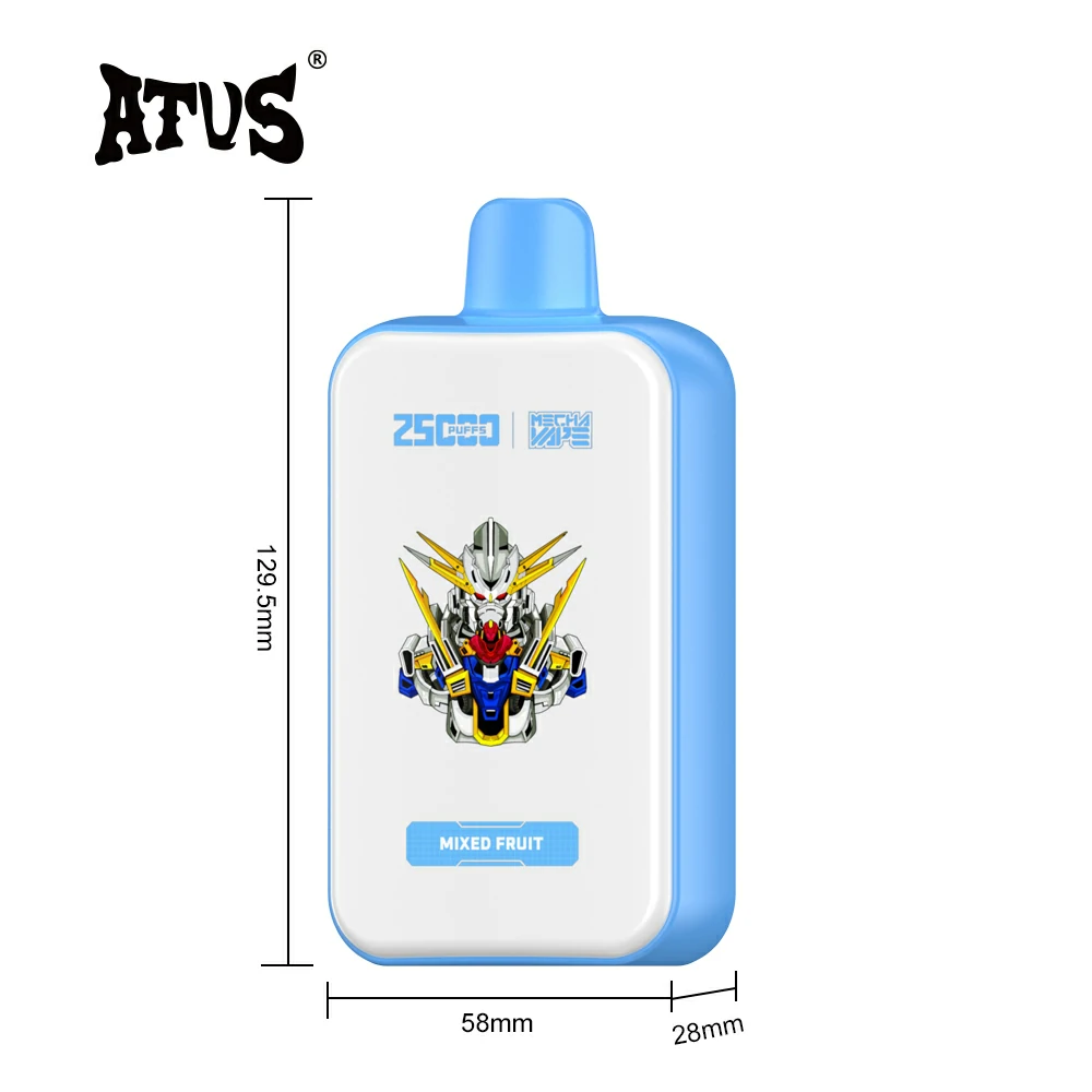 ATVS 25000 Puffs Dual Mesh 5% Heikkotehoinen Irtonosto Osta Paljon Ladattavat Hävytettävät Vape Kynät Tukku