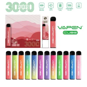 VAPEN Cube 3000 Puffs 2% 5% Low Strength Bulk Buy Rechargeable Disposable Vapes Pen Wholesale
