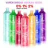 VAPEN Shisha Hookah 15000 Puffs 0% 2% Low Strength Bulk Buy Rechargeable Disposable Vapes Pen Wholesale