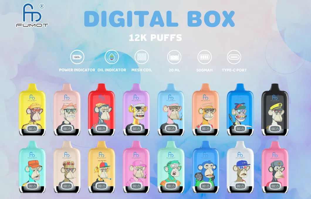 Fumot Randm Digitální Box 12K Puffs Jednorázová Vape Ecigareta - Vape, Puff Bar | Made-in-China.com