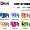 Uwin Crystal 10000 Puffs Bulk Buy Rechargeable Disposable Vapes Wholesale