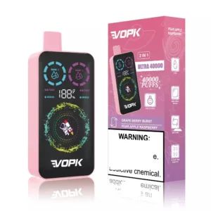 VOPK ULTRA 40000 Puffs Double Tastes Full Screen Bulk Buy Rechargeable Disposable Vapes Wholesale