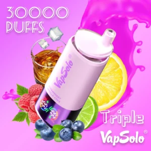 Vapsolo Triple 30000 Puffs Dublu Gust Ecran Digital 2% 5% Putere Scăzută Vape Rechargeable Pen De Unică Folosință Cumpărare în Vrac Angro
