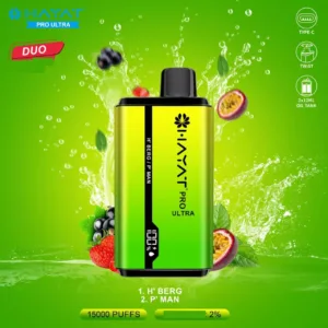 Hayat Pro Ultra 15000 Puffs Duo Tastes Digital Screen 20MG Low Strength Bulk Buy Rechargeable Disposable Vapes Pen Wholesale