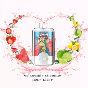 Uwin Randm Twins Crystal 40000 Puffs Double Tastes LED Screen Bulk Buy Rechargeable Disposable Vapes Wholesale