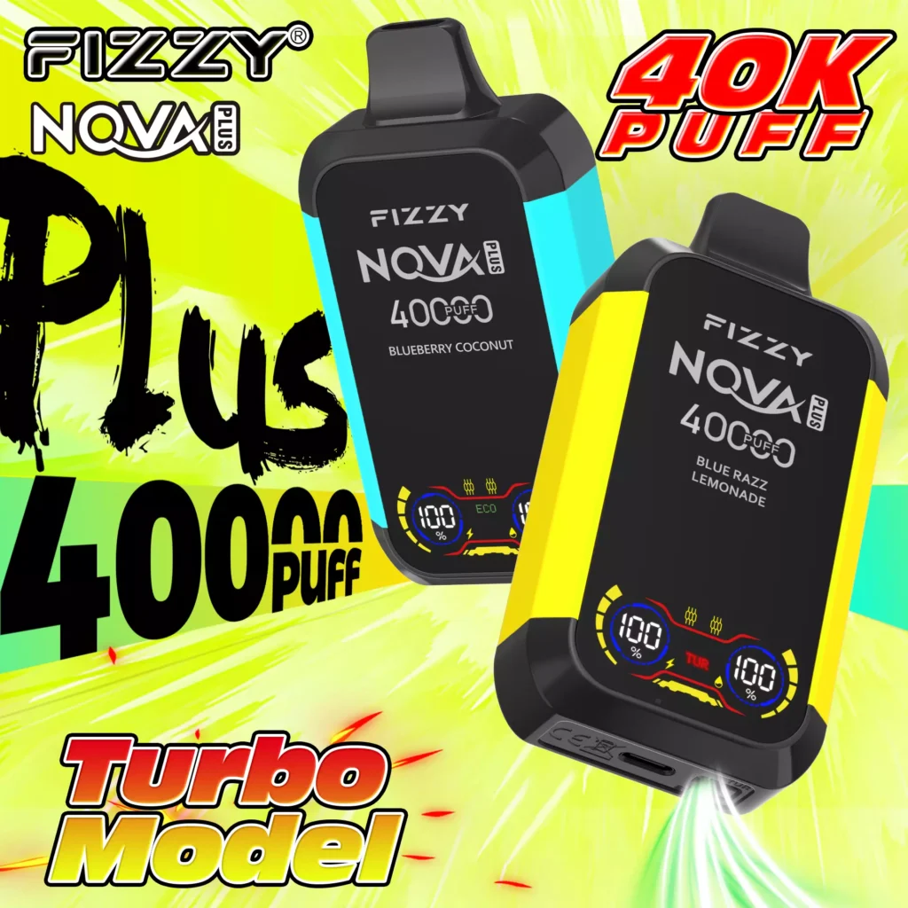 Fizzy Nova Plus 40000 Puffs Dual Mesh High Quality 2% 5% Low Strength Bulk Buy Rechargeable Disposable Vapes Pen Wholesale