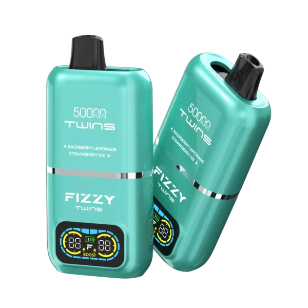2 tank vapes Fizzy Twins 50000 Puffs Dual Tank Double Tastes 12 Colors 2% 5% Low  Strength Bulk Buy Rechargeable Disposable Vapes Pen Wholesale main image 1
