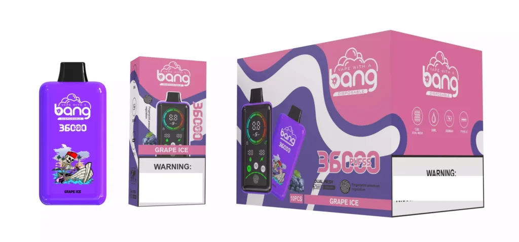 BANG DSK025 36000 Puffs LED Screen Low Strength Bulk Buy Original Rechargeable Disposable Vapes Wholesale