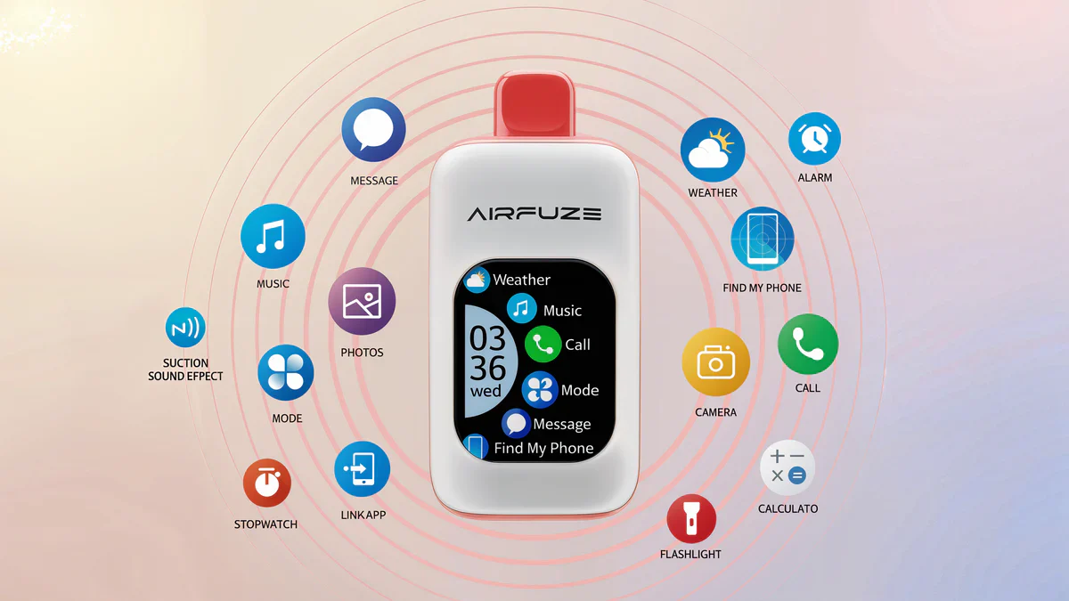 VASY AIRFUZE SMARTPRO 40K Izturības Zema Stipruma Lielapjoma Pirkums Oriģināls Atkārtoti Uzlādējams Vienreizlietojams Vape Iztukšošana Vairumtirdzniecība