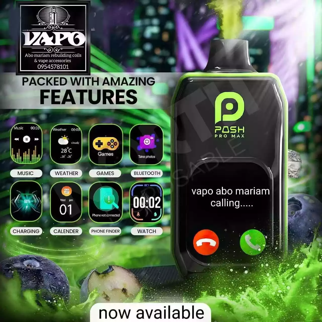 VASY POSH PRO MAX 30K Puffs Obrazovka Nízka Intenzita Hromadný Nákup Originálne Nabíjateľné Jednorazové Vapes Veľkoobchod