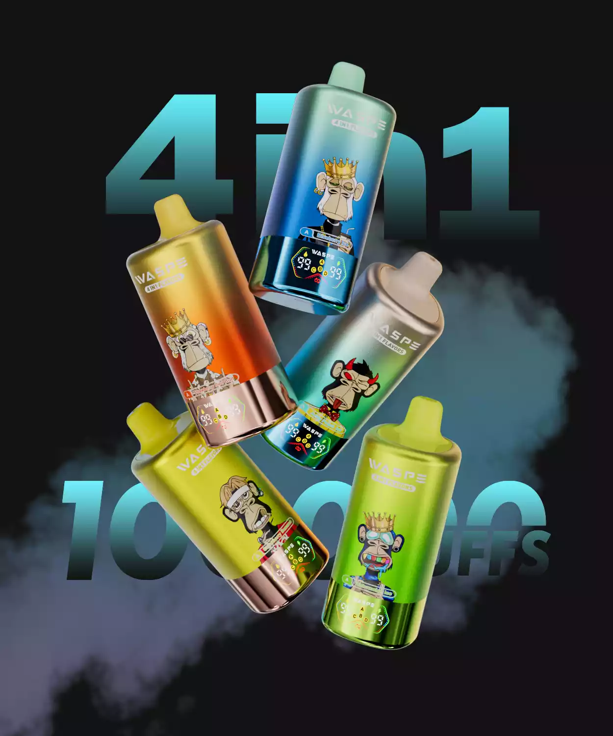 WASPE Fire Taster 100K Puffs Lav Styrke Mængde Køb Original Genopladelig Engangs Vapes Holesale