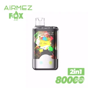 AIRMEZ FOX 80K Puffs 2 IN 1 Tastes Screen Low Strength Bulk Buy Original Rechargeable Disposable Vapes Wholesale