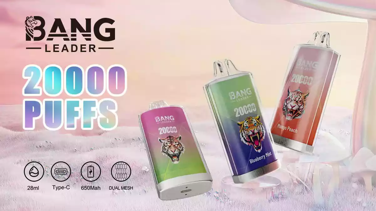 BANG LEADER 20K Puffs Screen Low Strength Bulk Buy Original Rechargeable Disposable Vapes Wholesale