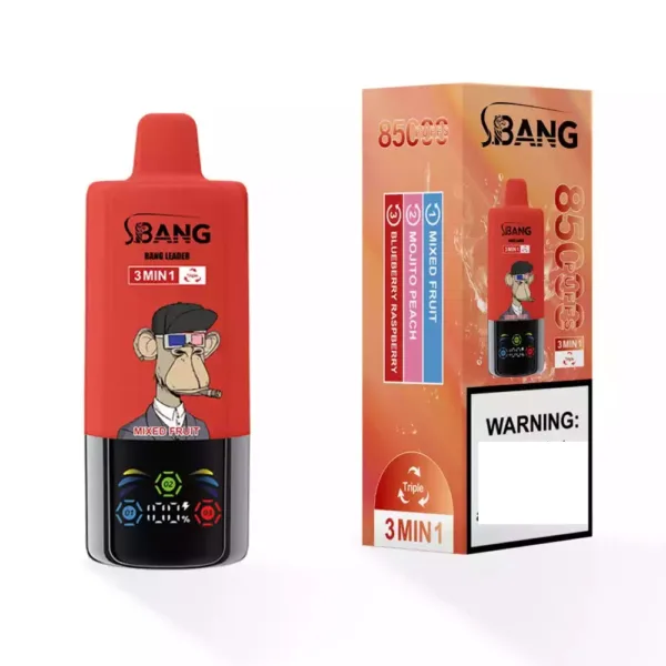BANG LEADER 85K Puffs Three Tastes Screen Bulk Buy Rechargeable Disposable  Vapes Wholesale - Elf Vaping