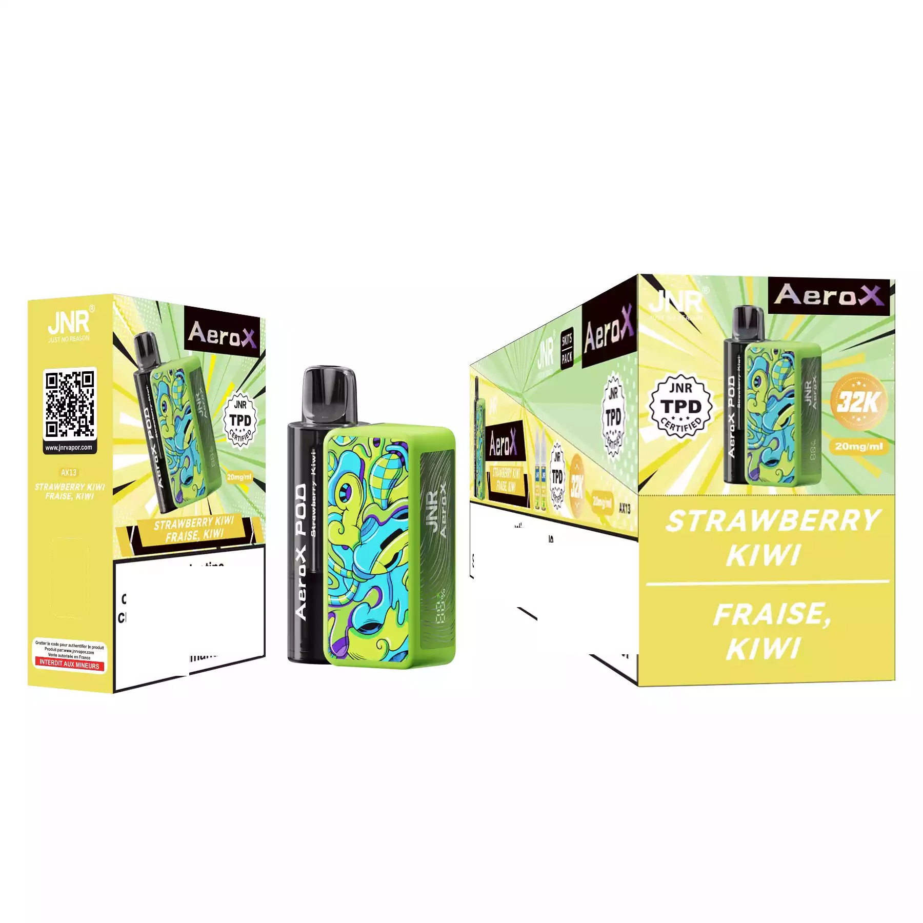 JNR AEROX 32K Puffs Pod Kit Grokauf Aufladbare Vapes Grohandel - Elf Vaping JNR AEROX 32K Puffs Pod Kit Grokauf Aufladbare Vapes Grohandel - Elf Vaping