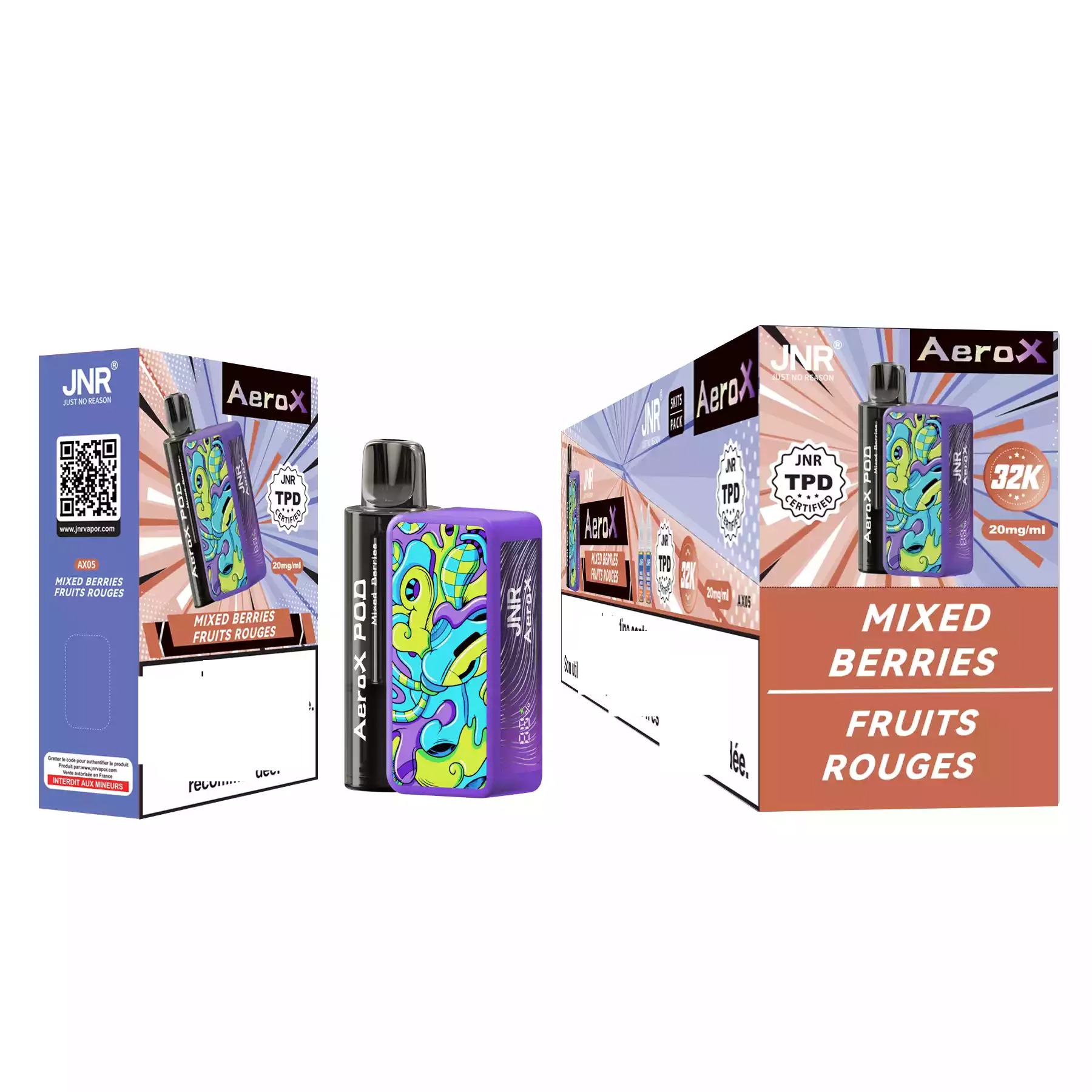 aerox pod recharge Puff 32000 AeroX JNR main image 0