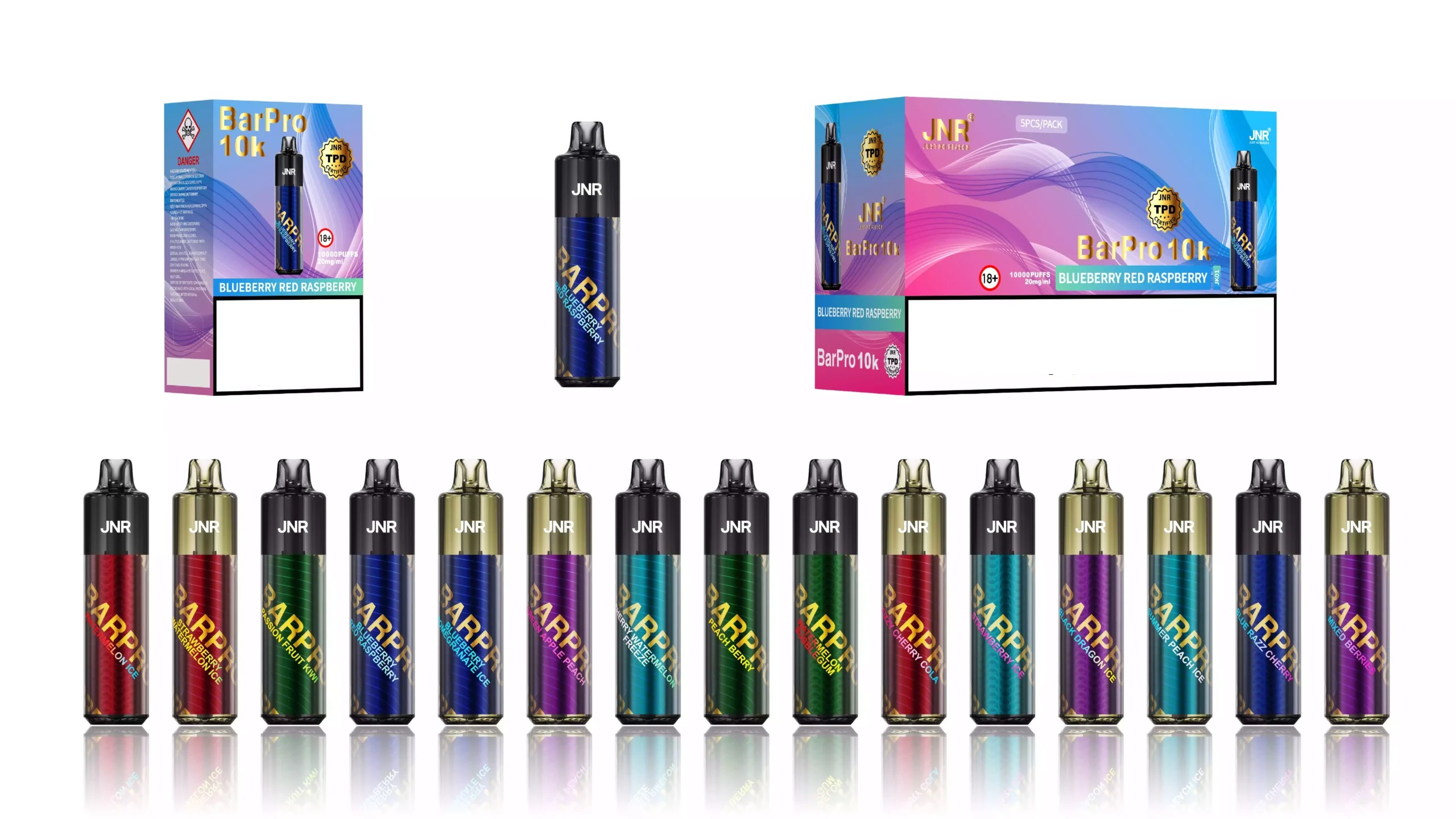 JNR BAR PRO 10K パフ ポッド キット 低濃度 電子タバコ 大量購入 充電式 卸売