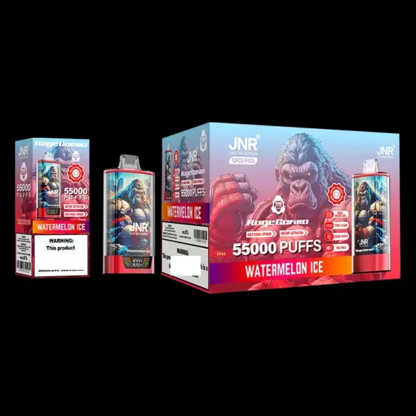 elfbar elfa kaufen JNR RAGE GORILLA 55K Puffs | dual mesh coil smart screen disposable vape main image 1