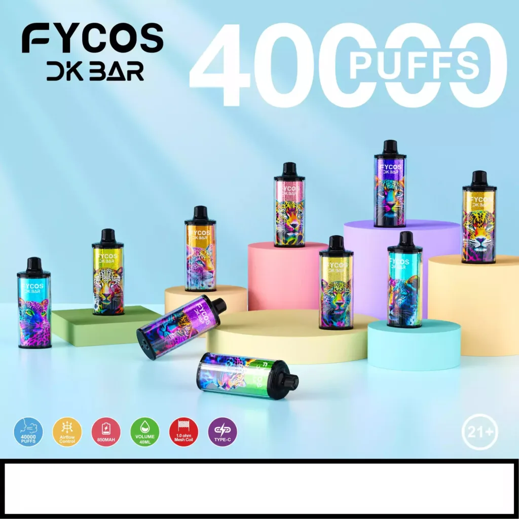 FYCOS 40K Puffs Ekran Düşük Seviye Toplu Alım Orijinal Şarj Edilebilir Tek Kullanımlık Vape Toptan Satış