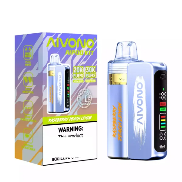 refillable vape with screen Wholesale AIVONO AIM AIPOD KIT 30K Pod System Smart Dual Mode 30000 Puffs FLAVORS:Cherry Bomb Empty Disposable Carts | stith