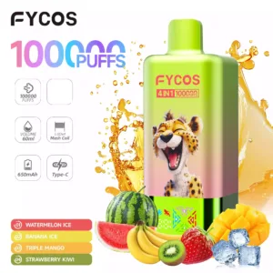 Wholesale FYCOS 4 Tastes 100000 Puffs Rechargeable Disposable Vape 100K Buy Bulk