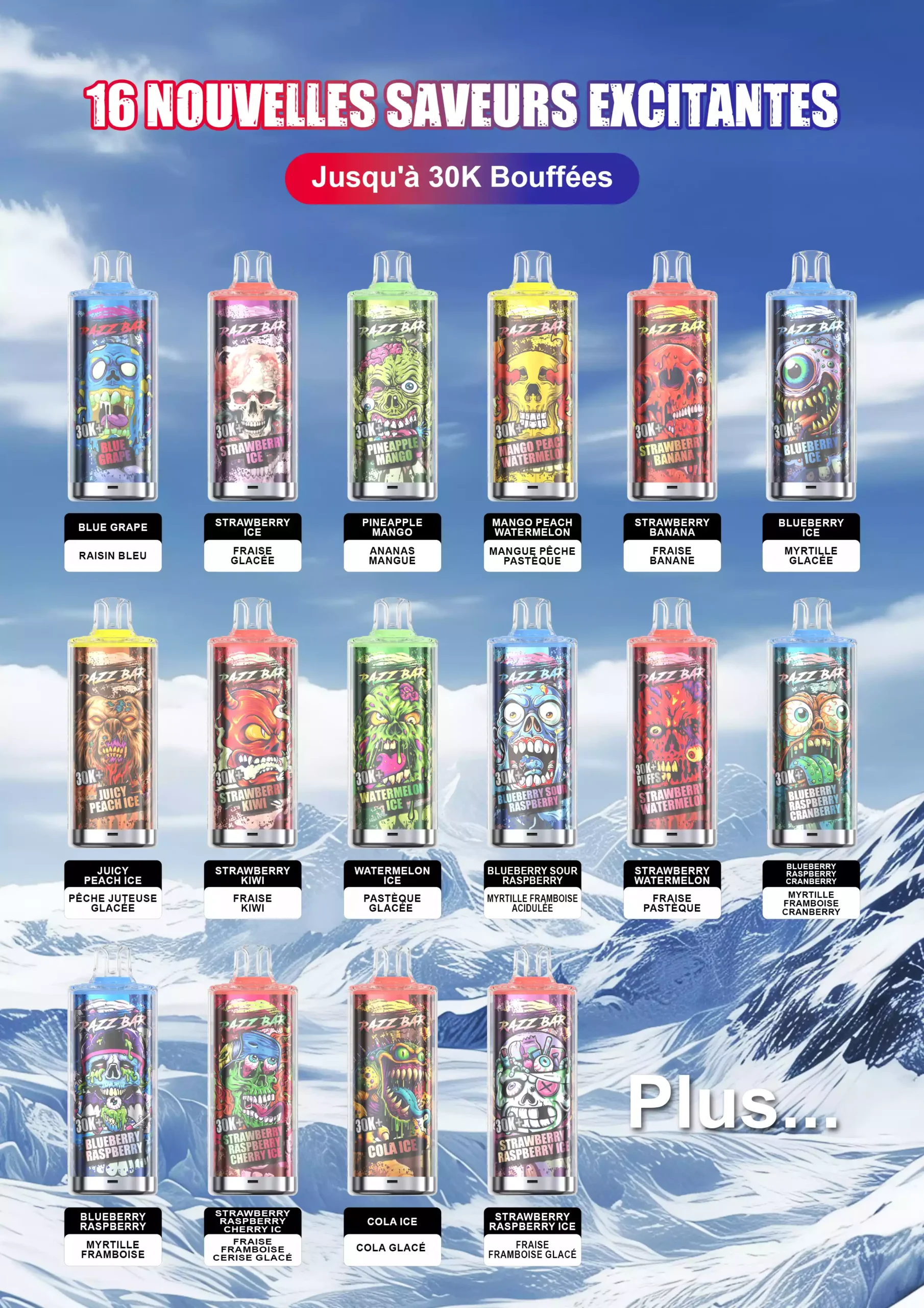 Αγοράστε το Best RAZZ BAR 30000 30k Puffs Disposable Vape Χωρίς MOQ Ευρωπαϊκή Αποθήκη Με επαναφόρτιση