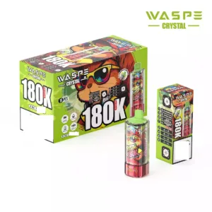 WASPE 8 in 1 Taste Crystal 180K Disposable Vapes 180000 Puffs Wholesale Bulk Buy Mesh Coil High Capacity Vape