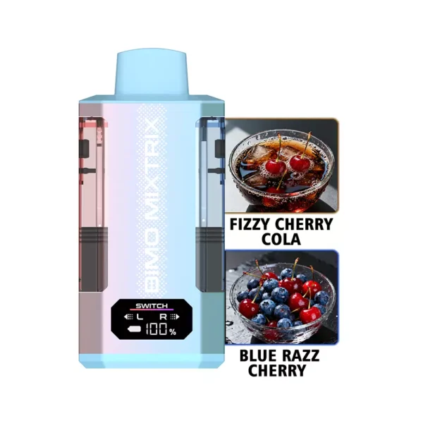BIMO MIXTRIX 80000 Puffs 80K Refillable Vapes European Wholesale Bulk Buy  Double Taste Smart Display