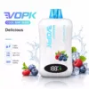 VOPK COOL BAR 30000 Puffs 30K Recargable Vapes Desechables al Por Mayor Compra al Granel Bobina de Doble Malla Pantalla Digital