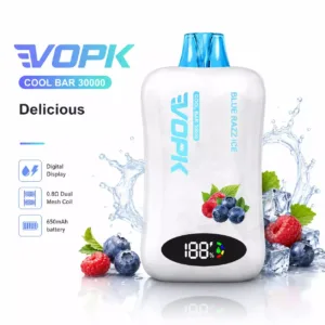 VOPK COOL BAR 30000 Puffs 30K Rechargeable Disposable Vapes Wholesale Bulk Buy Dual Mesh Coil Digital Display