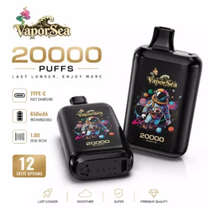 VAPORSEA 20000 Puffs DSK084 20K Compra em Massa Original Vapes Descartáveis Recarregáveis por Atacado Bobina de Malha