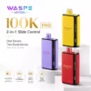 WASPE AIVIOU 100000 Puffs PRO 100K Bulk Buy Original Rechargeable Disposable Vapes Wholesale Double Tastes LED Display