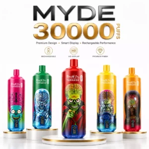MYDE RANDM PRO TORNADO 30000 Puffs Premium 30K Einweg-Vapes Wiederaufladbar Großhandel LED-Display