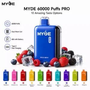 MYDE RANDM PRO TORNADO 60000 Puffs 60K PRO Einweg-Vapes Wiederaufladbar Dual Mesh Großhandel Mengenrabatt