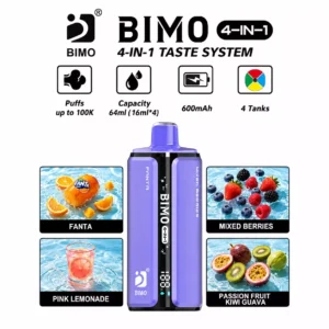 BIMO 4IN1 100000 Puffs 100K Rechargeable Disposable Vapes European Digital Display Wholesale Bulk Buy - Bild 3